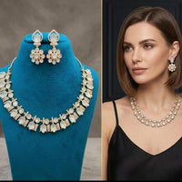 Royal Kundan Jewellery Grand Polki Kundan Stone Necklace Set