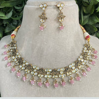 Royal Kundan Jewellery Polki Kundan Stone And Pearl Necklace Set