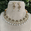 Royal Kundan Jewellery Polki Kundan Stone And Pearl Necklace Set