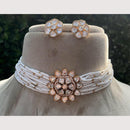 Royal Kundan Jewellery Designer Polki Kundan Pearl Choker Necklace Set