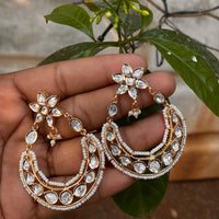 Royal Kundan Jewellery Royal Look Polki Kundan Stone And Pearl Dangler Earrings