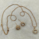Royal Kundan Jewellery Elegant Polki Kundan Chain Pendant Set for Women