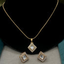 Royal Kundan Jewellery Elegant Polki Kundan Chain Pendant Set for Women