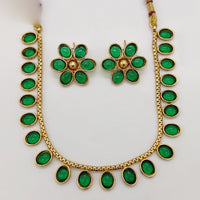 Royal Kundan Jewellery Grand Pota Stone Necklace Set