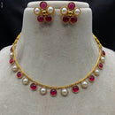 Royal Kundan Jewellery Grand Pota Stone Necklace Set
