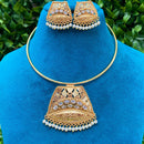 Royal Kundan Jewellery Grand Pota Stone And Pearl Necklace Set