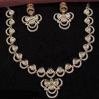 Royal Kundan Jewellery Designer Polki Kundan Stone Necklace Set