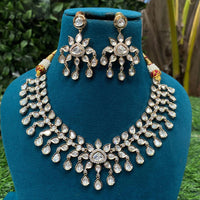Royal Kundan Jewellery Designer Polki Kundan Stone Necklace Set