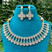 Royal Kundan Jewellery Designer Polki Kundan Stone Necklace Set