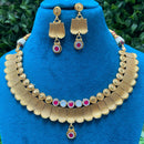 Royal Kundan Jewellery Grand Pota Stone Necklace Set