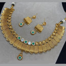 Royal Kundan Jewellery Grand Pota Stone Necklace Set