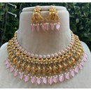 Royal Kundan Jewellery Grand Pota Stone And Beads Meenakari Choker Necklace Set