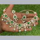 Royal Kundan Jewellery Grand Polki Kundan Stone Pearl And Beads Neckalce Set
