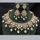 Royal Kundan Jewellery Grand Polki Kundan Stone Pearl And Beads Neckalce Set