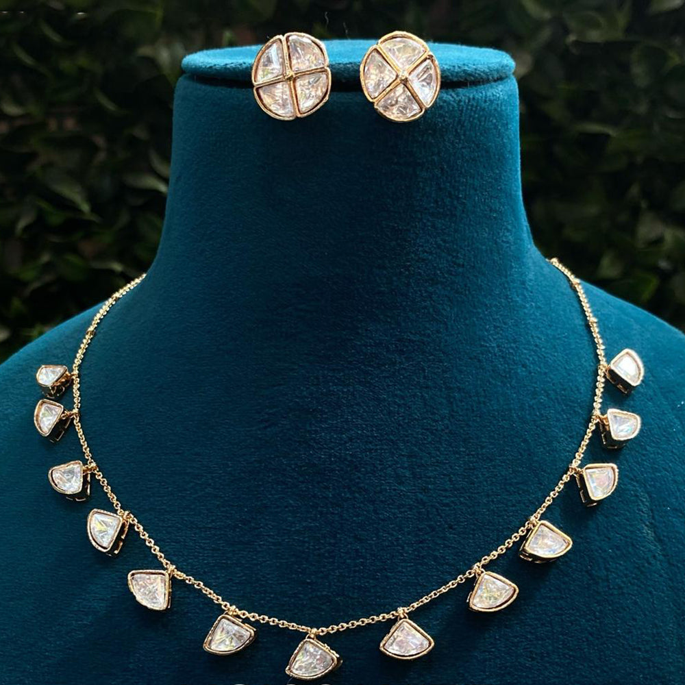 Royal Kundan Jewellery Grand Polki Kundan Stone Neckalce Set