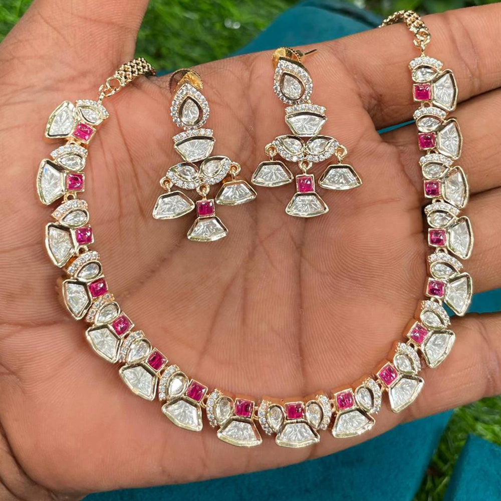 Royal Kundan Jewellery Polki Kundan Necklace Set
