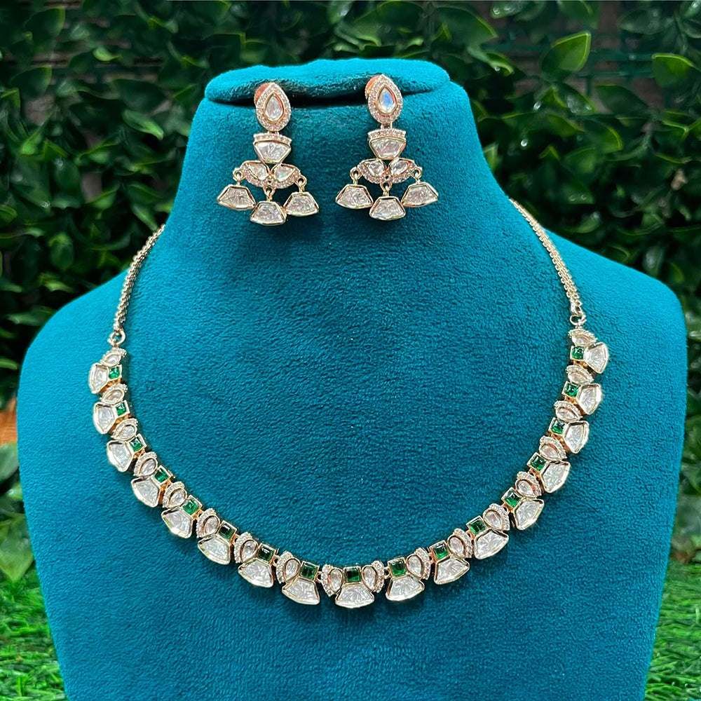 Royal Kundan Jewellery Polki Kundan Necklace Set
