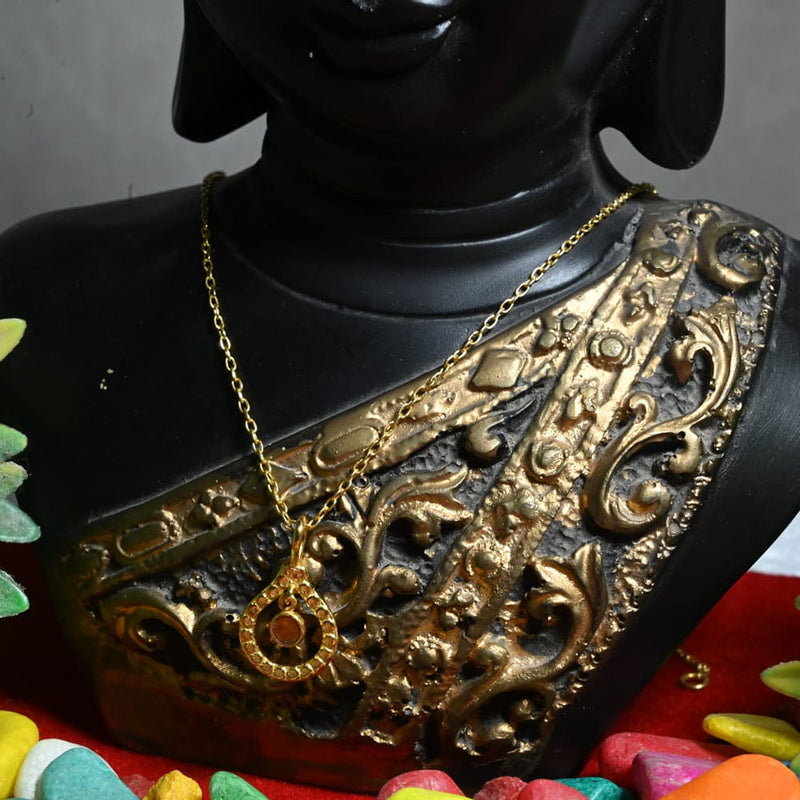 Mahaprabhu Jewellers Gold Plated Chain Pendant