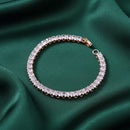 Urthn Rose Plated AD Stone Bracelet
