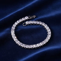 Urthn Silver Plated AD Stone Bracelet