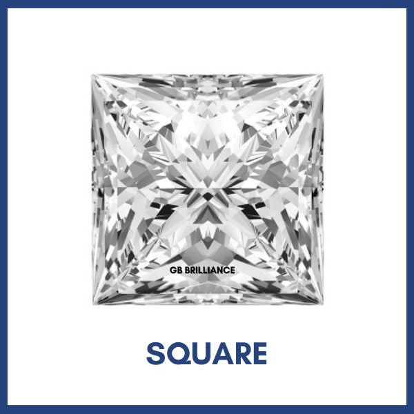 Golay Buchel Square Step Cut Shape Cubic Zirconia Stone (1.5 mm to 8 mm)