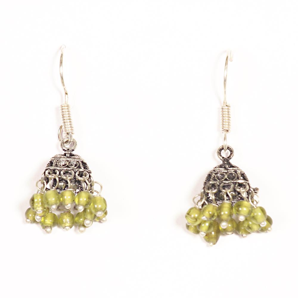 Hania Jewels Oxidised Plated Jhumki Earrings