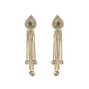 Hania Jewels Gold Plated Austrain Stone Dangler Earrings