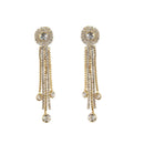 Hania Jewels Gold Plated Austrain Stone Dangler Earrings