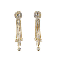 Hania Jewels Gold Plated Austrain Stone Dangler Earrings