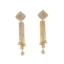 Hania Jewels Gold Plated Austrain Stone Dangler Earrings
