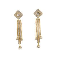 Hania Jewels Gold Plated Austrain Stone Dangler Earrings