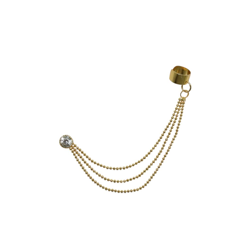 Hania Jewels Gold Plated Earcuff Studs Earrings