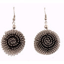 Hania Jewels Oxidised Plated Dangler Earrings