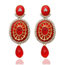 Hania Jewels Gold Plated Austrain Stone Dangler Earrings