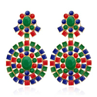 Hania Jewels Gold Plated Pota Stone Dangler Earrings