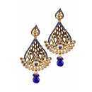 Hania Jewels Gold Plated Kundan Stone Dangler Earrings