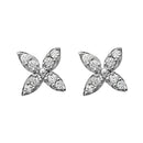 Hania Jewels Gold Plated Aurtain Stone Studs Earrings