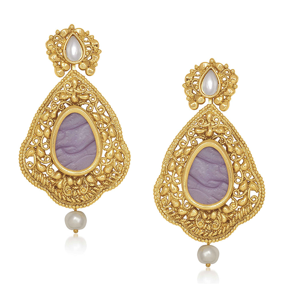 Hania Jewels Gold Plated Dangler Earrings