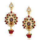 Hania Jewels Gold Plated Austrin Stone Dangler Earrings