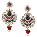 Hania Jewels Gold Plated Austrin Stone Dangler Earrings