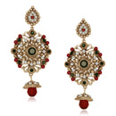 Hania Jewels Gold Plated Austrin Stone Dangler Earrings
