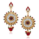 Hania Jewels Gold Plated Austrin Stone Dangler Earrings