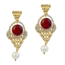 Hania Jewels Gold Plated Austrain Stone Dangler Earrings