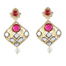 Hania Jewels Gold Plated Austrain Stone Dangler Earrings