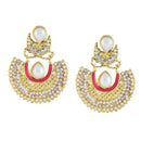 Hania Jewels Gold Plated Austrain Stone Dangler Earrings