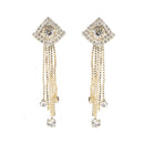 Hania Jewels Gold Plated Austrain Stone Dangler Earrings
