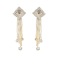 Hania Jewels Gold Plated Austrain Stone Dangler Earrings
