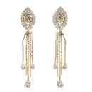 Hania Jewels Gold Plated Austrain Stone Dangler Earrings