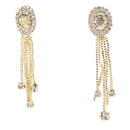 Hania Jewels Gold Plated Austrain Stone Dangler Earrings