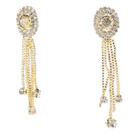 Hania Jewels Gold Plated Austrain Stone Dangler Earrings